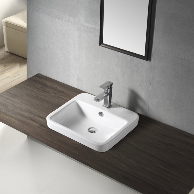 Square Half Inset Basin 515mm WB5144A